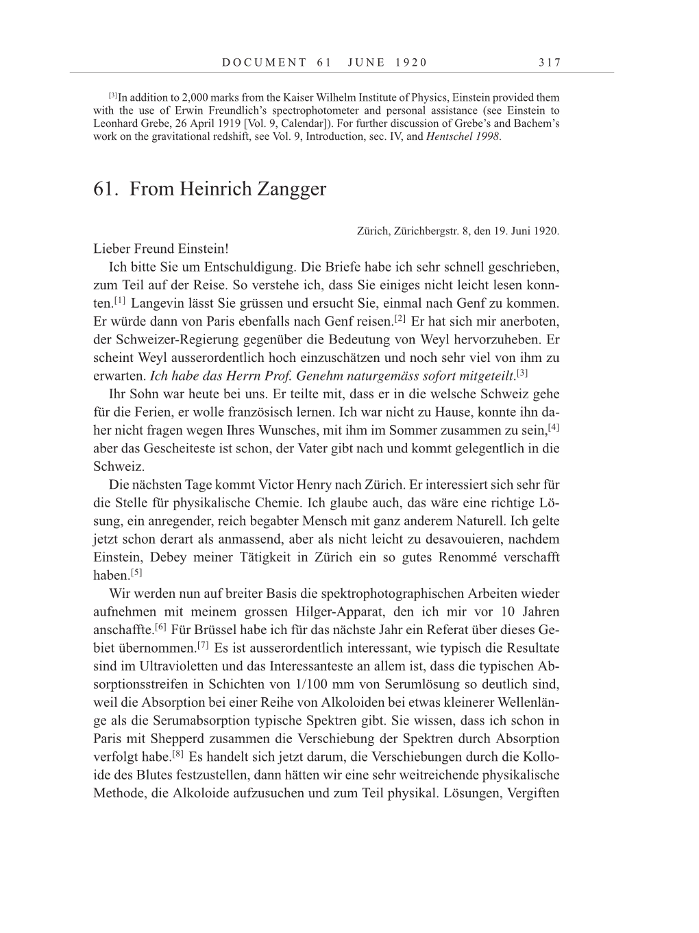 Volume 10: The Berlin Years: Correspondence May-December 1920 / Supplementary Correspondence 1909-1920 page 317