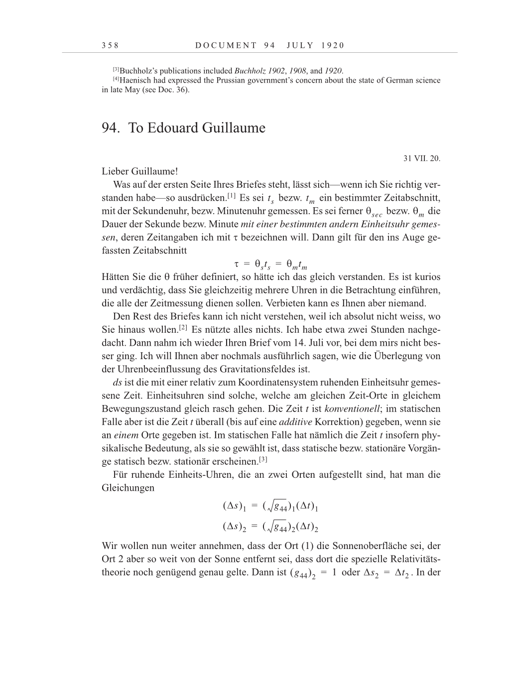 Volume 10: The Berlin Years: Correspondence May-December 1920 / Supplementary Correspondence 1909-1920 page 358