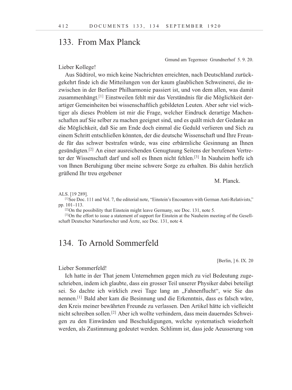 Volume 10: The Berlin Years: Correspondence May-December 1920 / Supplementary Correspondence 1909-1920 page 412