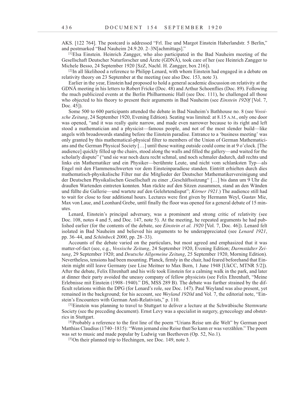 Volume 10: The Berlin Years: Correspondence May-December 1920 / Supplementary Correspondence 1909-1920 page 436