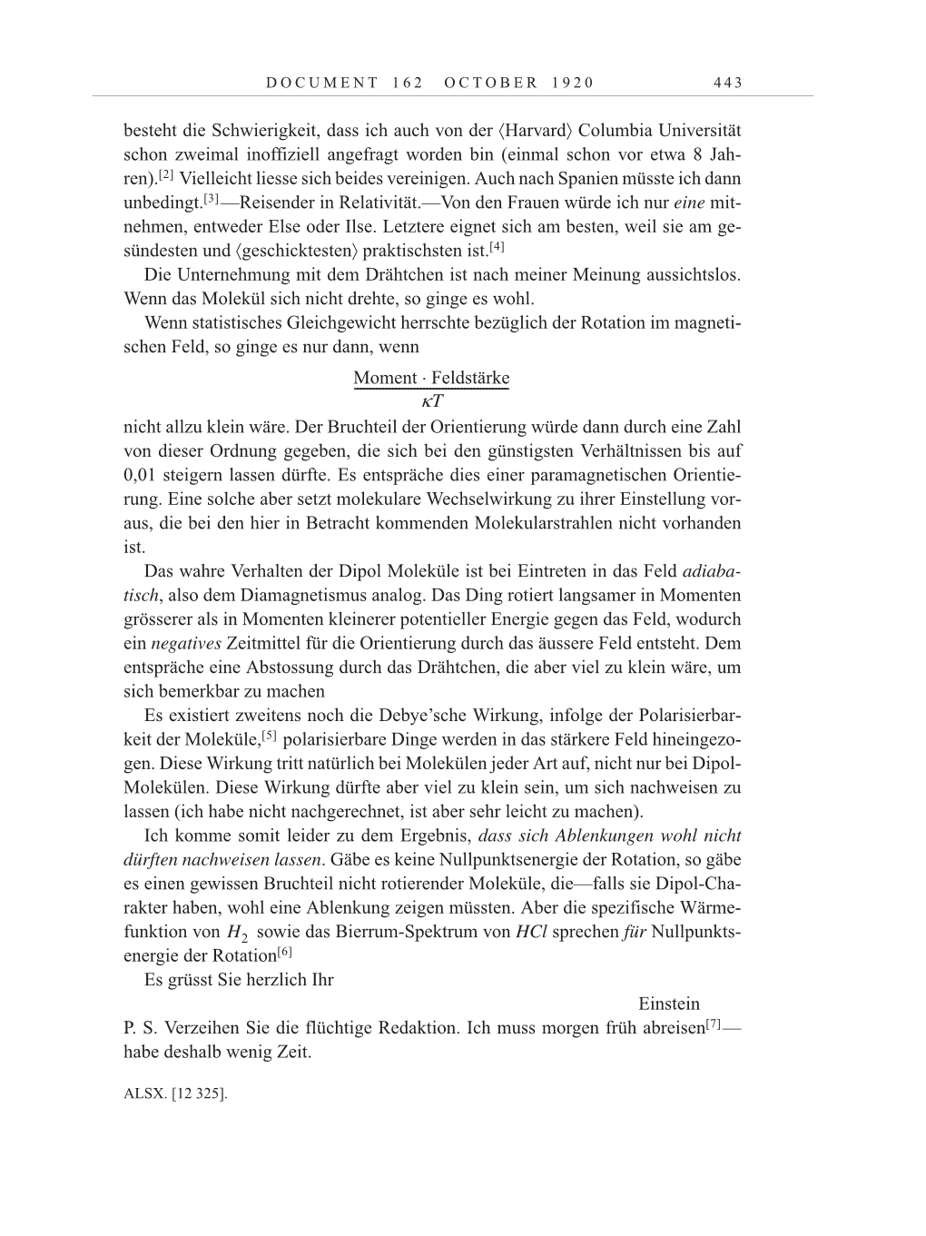 Volume 10: The Berlin Years: Correspondence May-December 1920 / Supplementary Correspondence 1909-1920 page 443