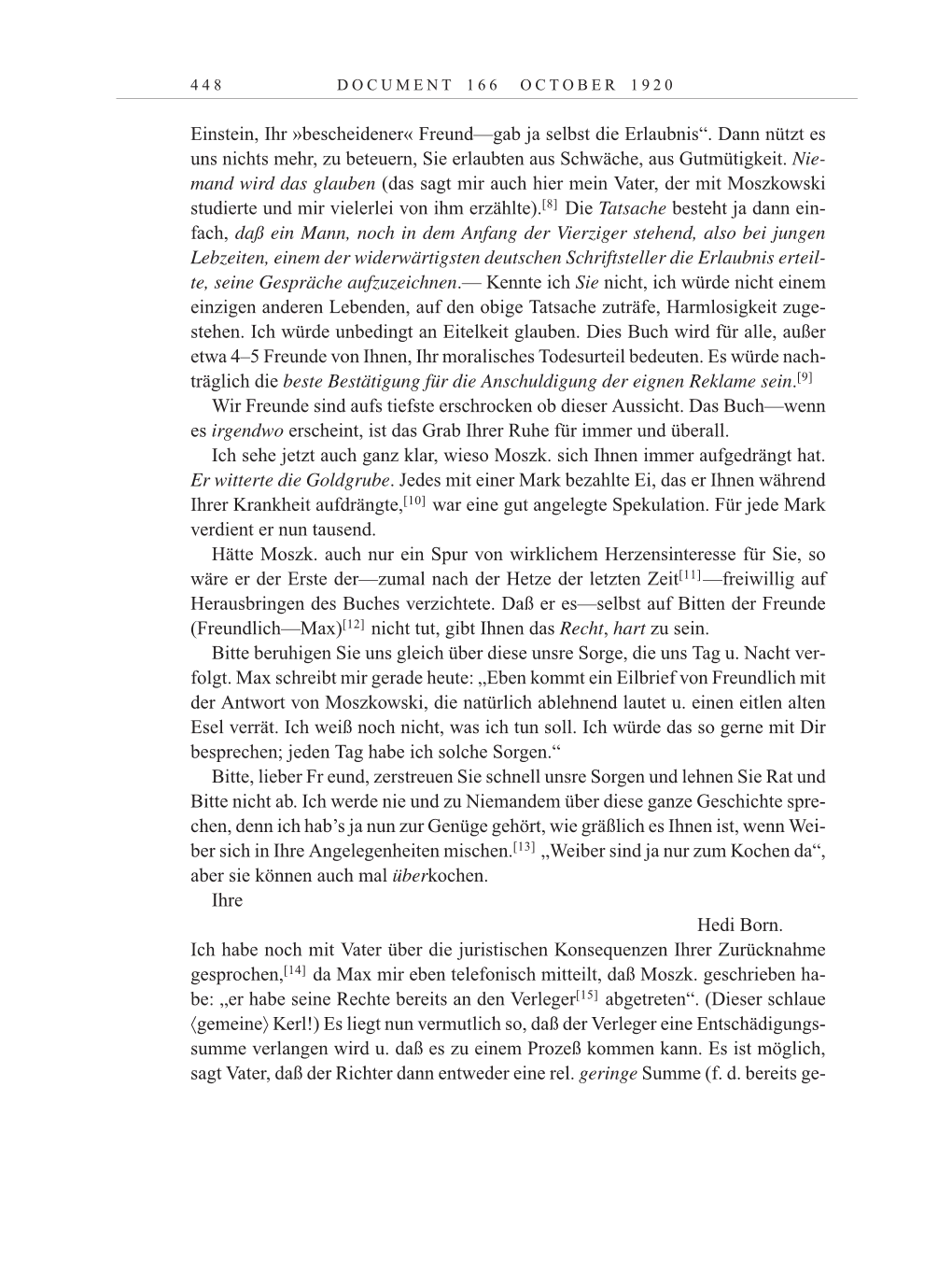 Volume 10: The Berlin Years: Correspondence May-December 1920 / Supplementary Correspondence 1909-1920 page 448