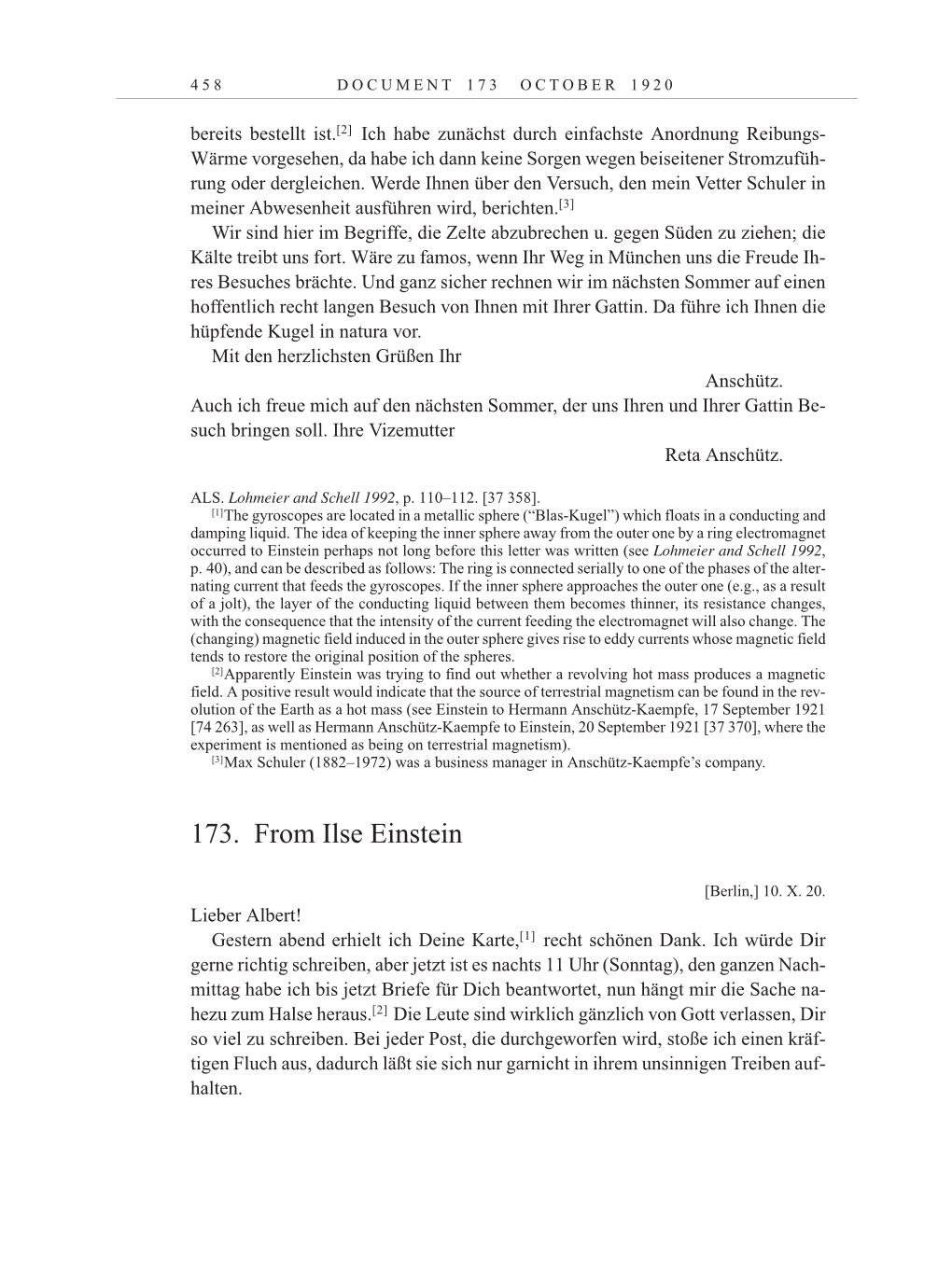 Volume 10: The Berlin Years: Correspondence May-December 1920 / Supplementary Correspondence 1909-1920 page 458