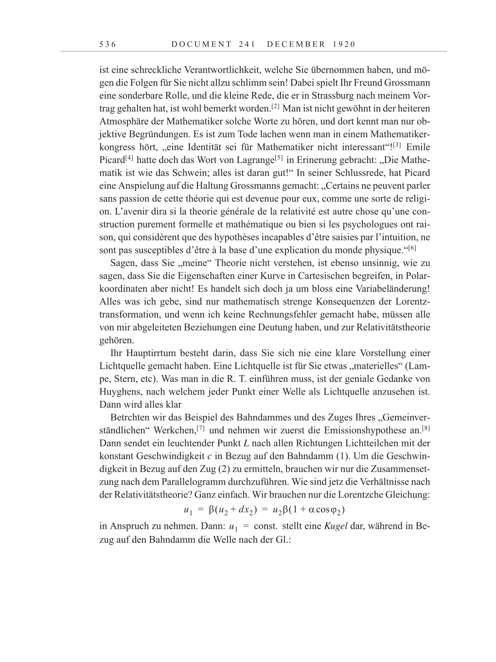 Volume 10: The Berlin Years: Correspondence May-December 1920 / Supplementary Correspondence 1909-1920 page 536