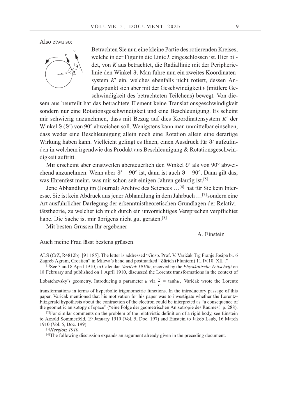 Volume 10: The Berlin Years: Correspondence May-December 1920 / Supplementary Correspondence 1909-1920 page 9