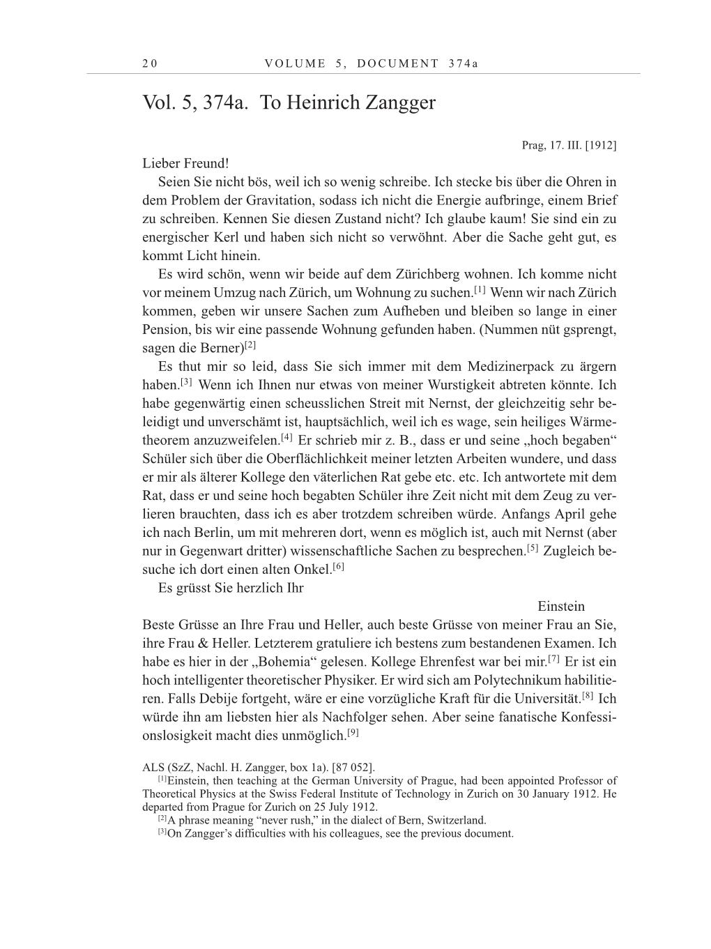 Volume 10: The Berlin Years: Correspondence May-December 1920 / Supplementary Correspondence 1909-1920 page 20