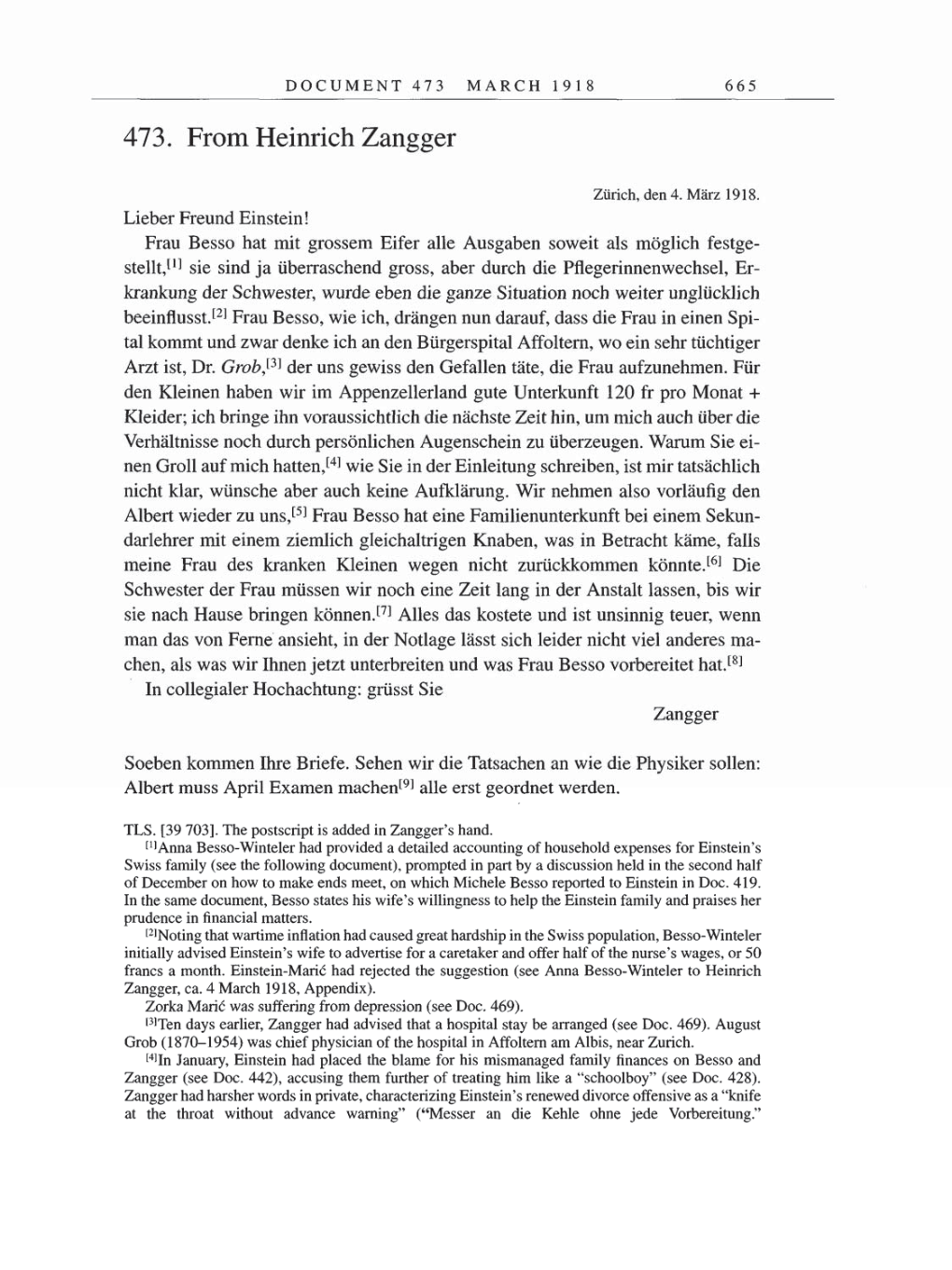 Volume 8, Part B: The Berlin Years: Correspondence 1918 page 665