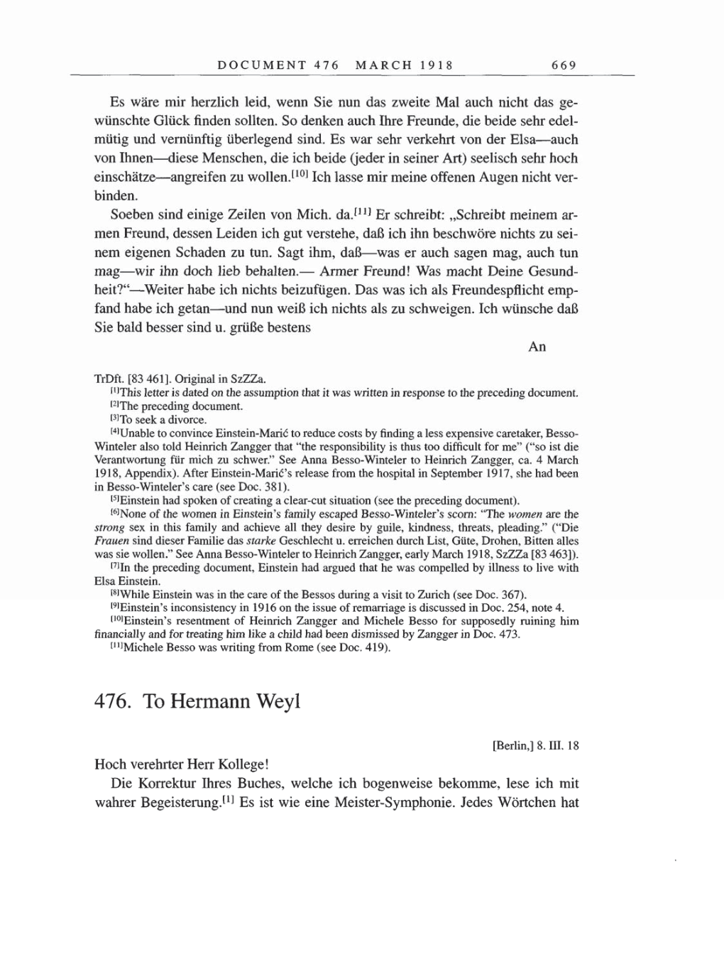 Volume 8, Part B: The Berlin Years: Correspondence 1918 page 669