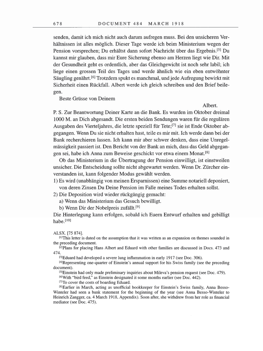 Volume 8, Part B: The Berlin Years: Correspondence 1918 page 678