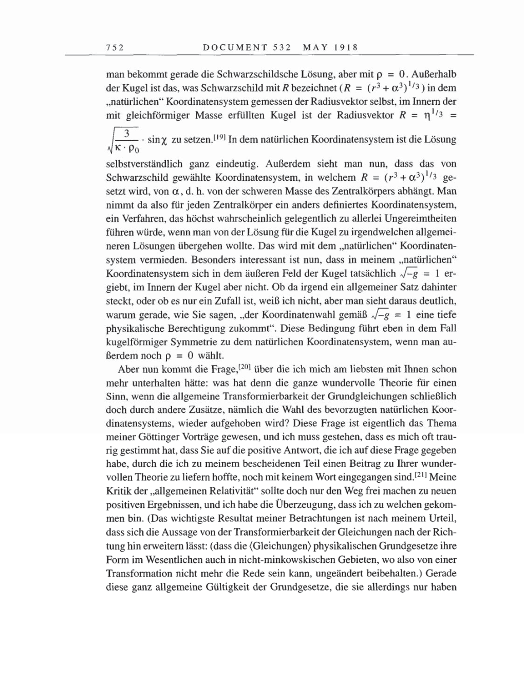 Volume 8, Part B: The Berlin Years: Correspondence 1918 page 752