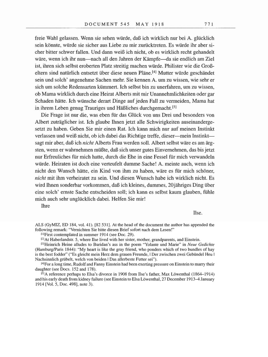 Volume 8, Part B: The Berlin Years: Correspondence 1918 page 771