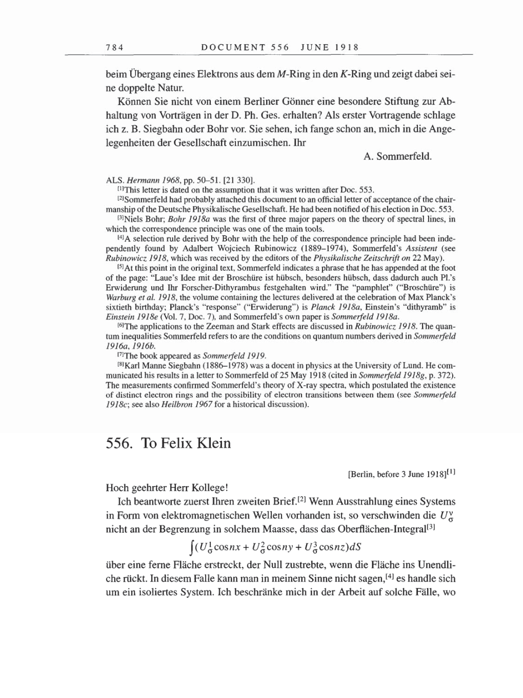 Volume 8, Part B: The Berlin Years: Correspondence 1918 page 784
