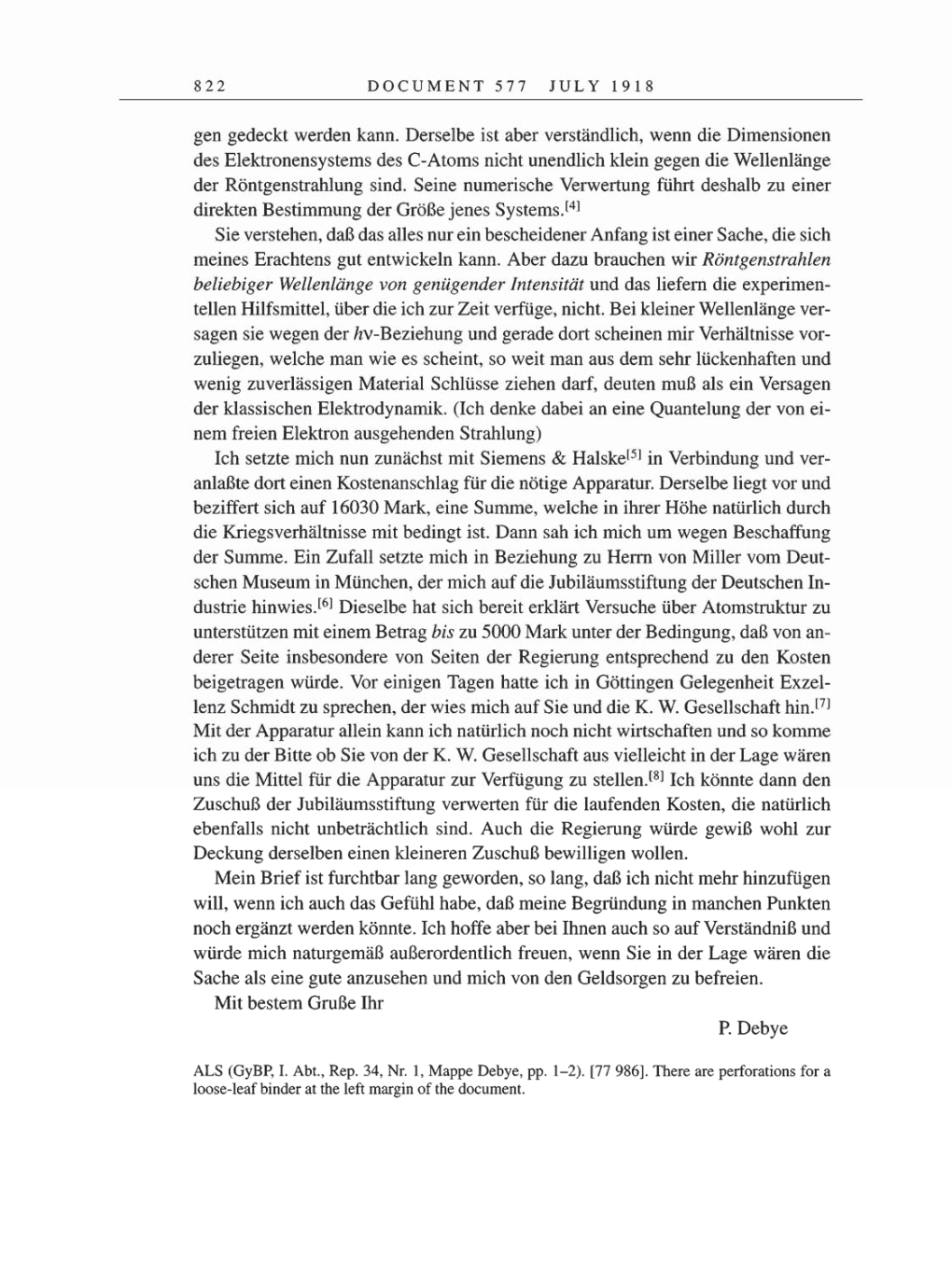 Volume 8, Part B: The Berlin Years: Correspondence 1918 page 822