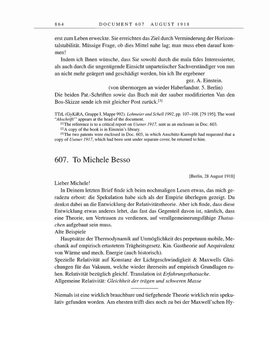 Volume 8, Part B: The Berlin Years: Correspondence 1918 page 864