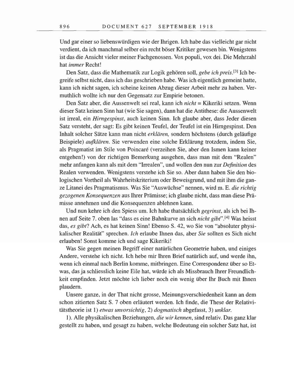 Volume 8, Part B: The Berlin Years: Correspondence 1918 page 896