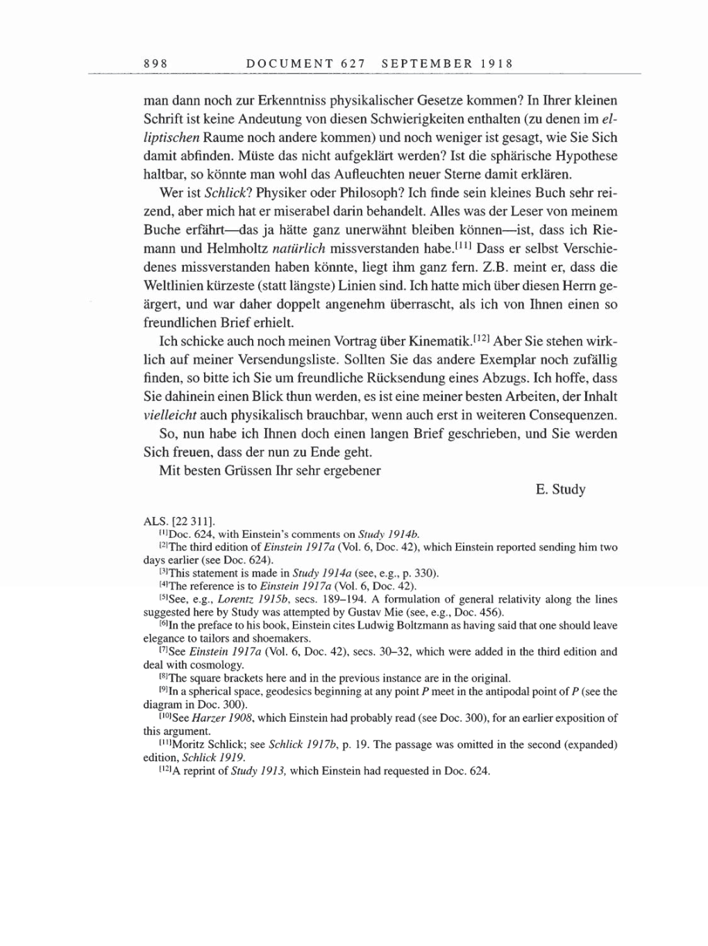 Volume 8, Part B: The Berlin Years: Correspondence 1918 page 898