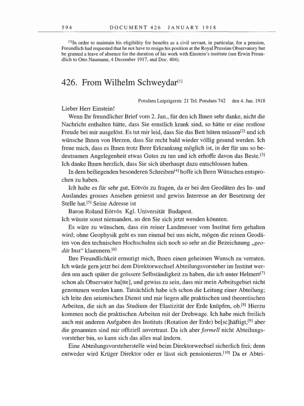 Volume 8, Part B: The Berlin Years: Correspondence 1918 page 594