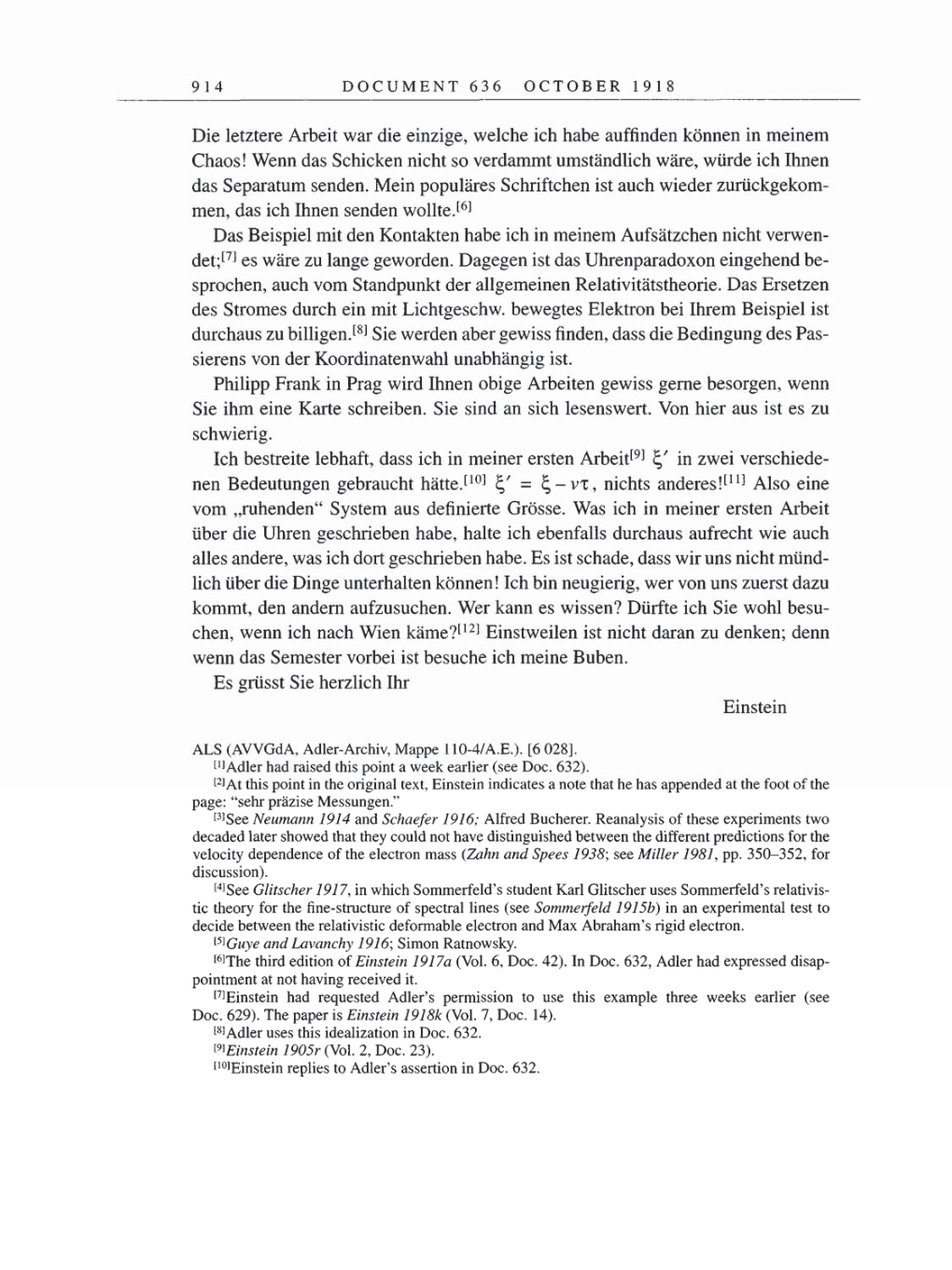 Volume 8, Part B: The Berlin Years: Correspondence 1918 page 914