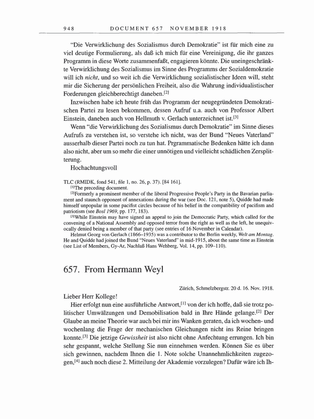 Volume 8, Part B: The Berlin Years: Correspondence 1918 page 948