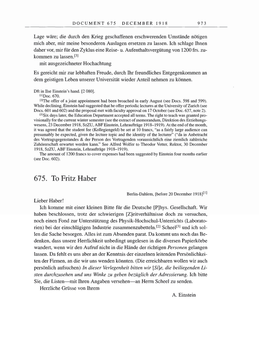 Volume 8, Part B: The Berlin Years: Correspondence 1918 page 973