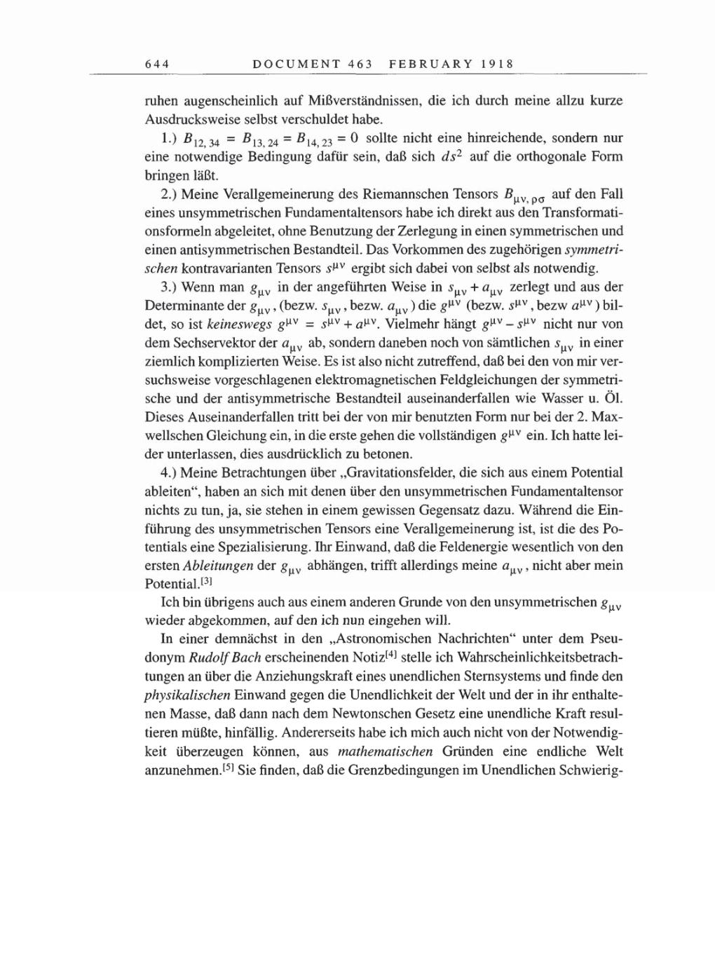Volume 8, Part B: The Berlin Years: Correspondence 1918 page 644