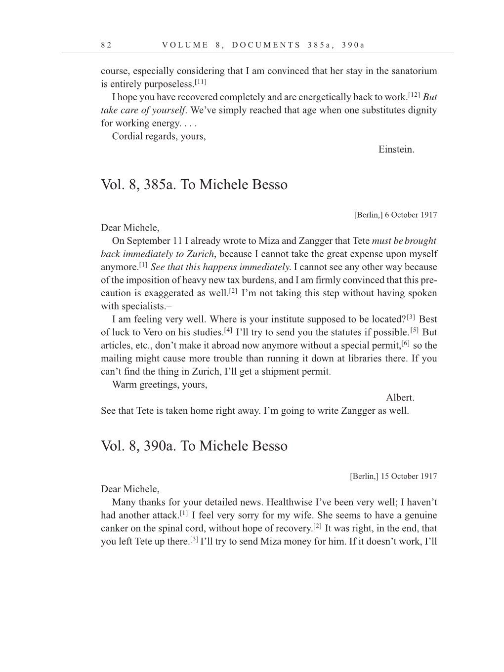 Volume 10: The Berlin Years: Correspondence, May-December 1920, and Supplementary Correspondence, 1909-1920 (English translation supplement) page 82