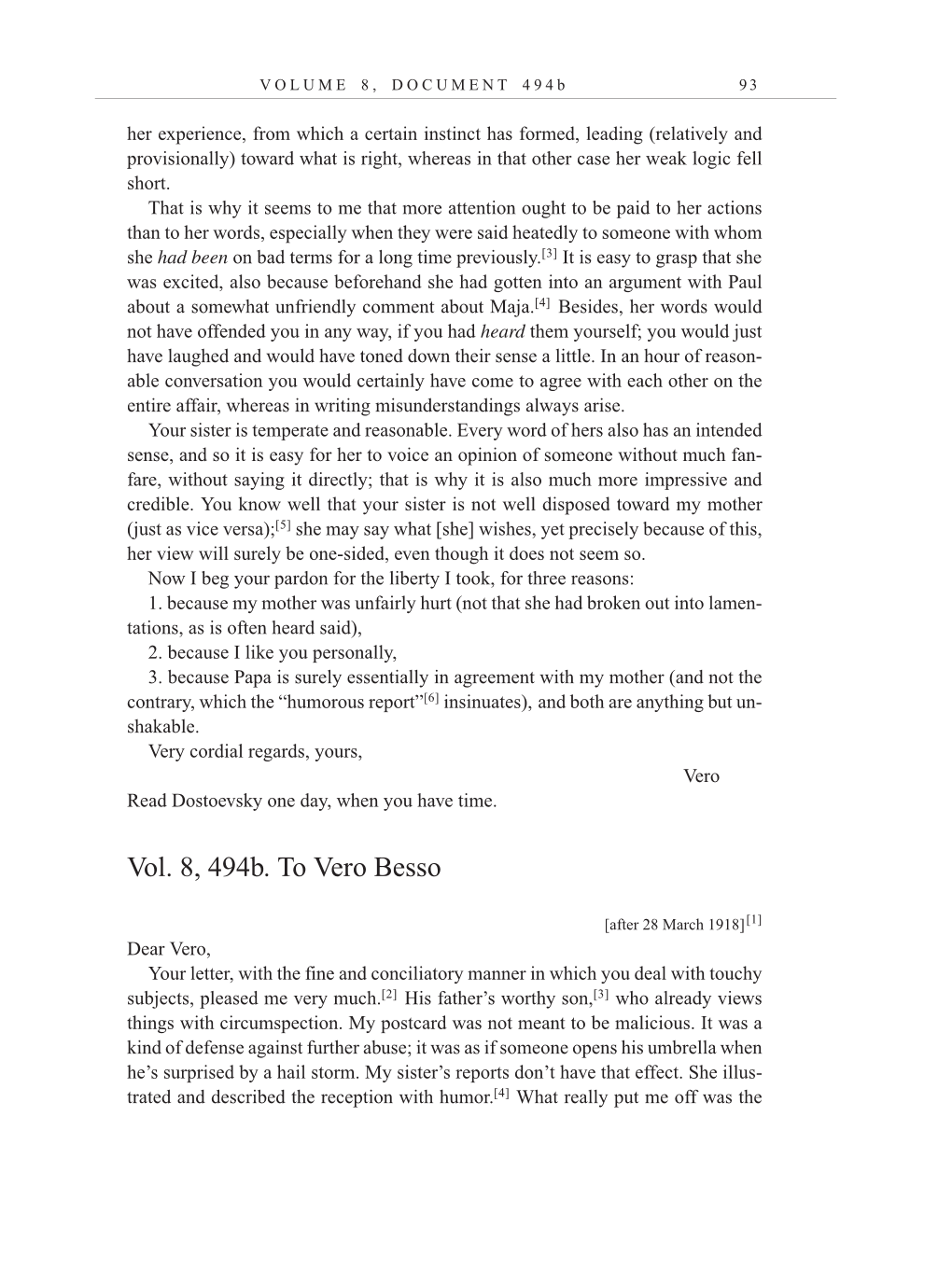 Volume 10: The Berlin Years: Correspondence, May-December 1920, and Supplementary Correspondence, 1909-1920 (English translation supplement) page 93