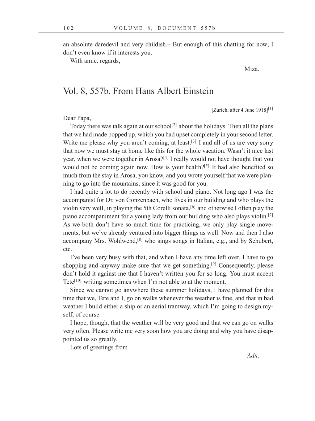 Volume 10: The Berlin Years: Correspondence, May-December 1920, and Supplementary Correspondence, 1909-1920 (English translation supplement) page 102