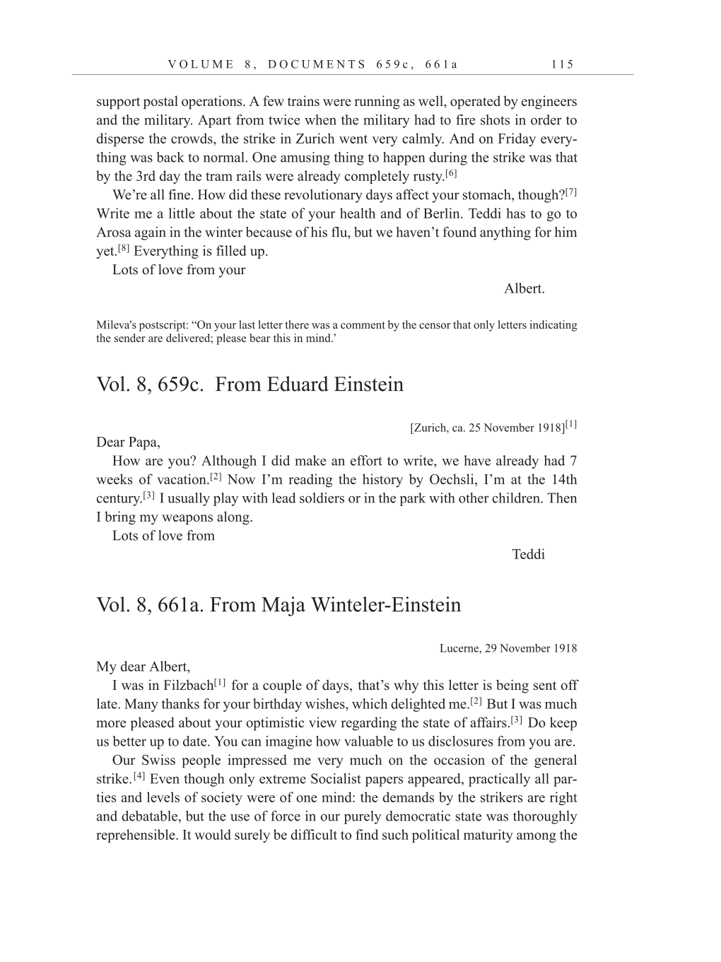 Volume 10: The Berlin Years: Correspondence, May-December 1920, and Supplementary Correspondence, 1909-1920 (English translation supplement) page 115