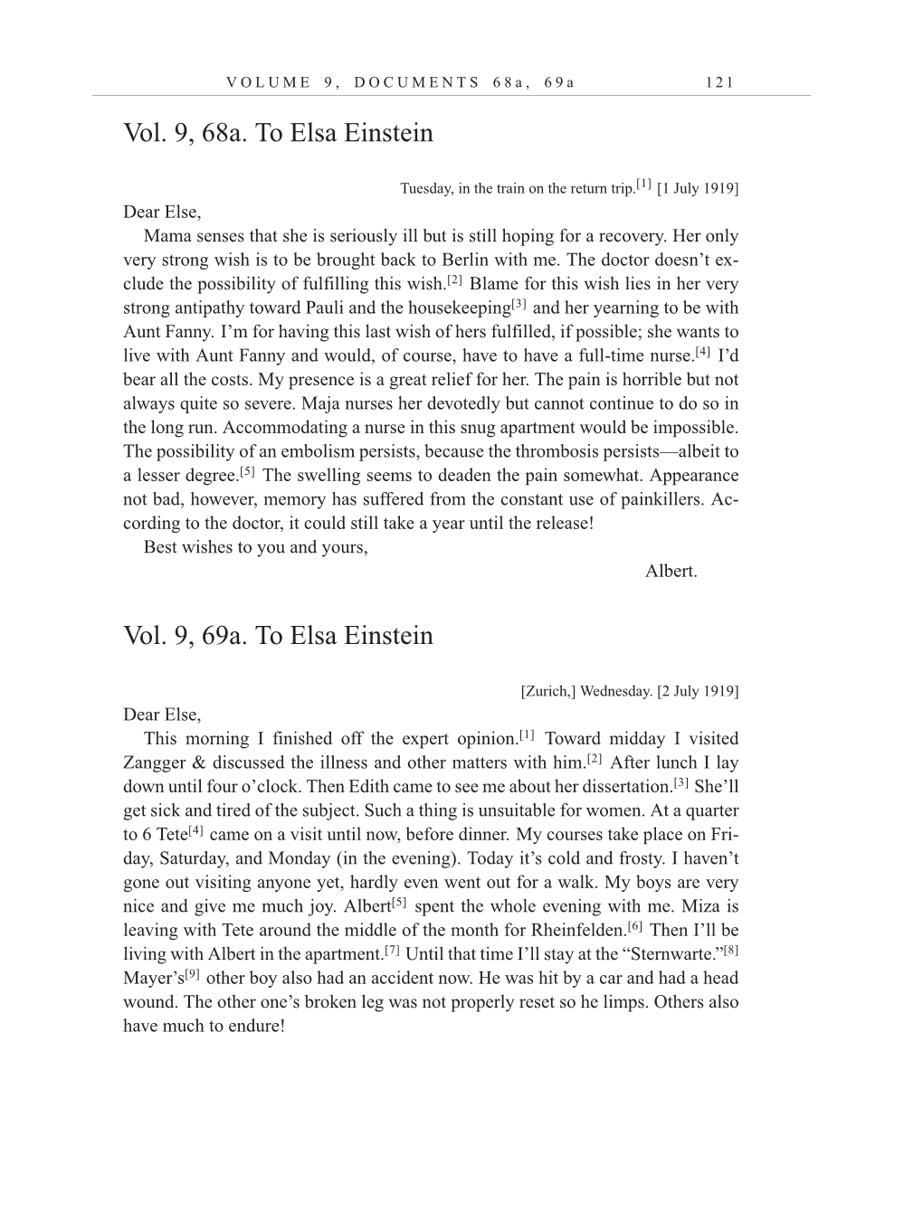 Volume 10: The Berlin Years: Correspondence, May-December 1920, and Supplementary Correspondence, 1909-1920 (English translation supplement) page 121