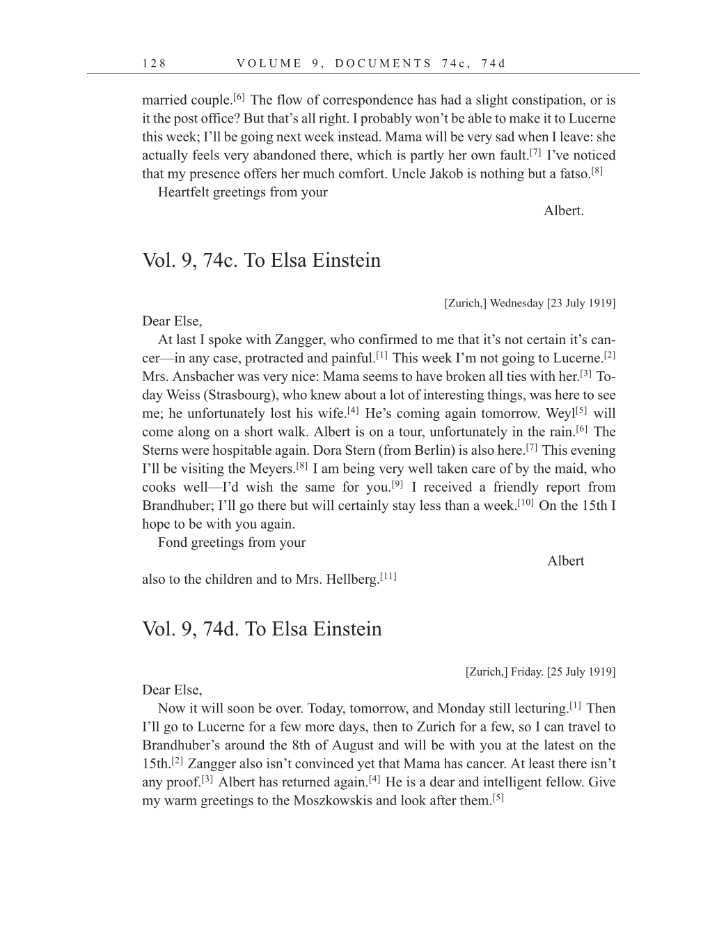 Volume 10: The Berlin Years: Correspondence, May-December 1920, and Supplementary Correspondence, 1909-1920 (English translation supplement) page 128