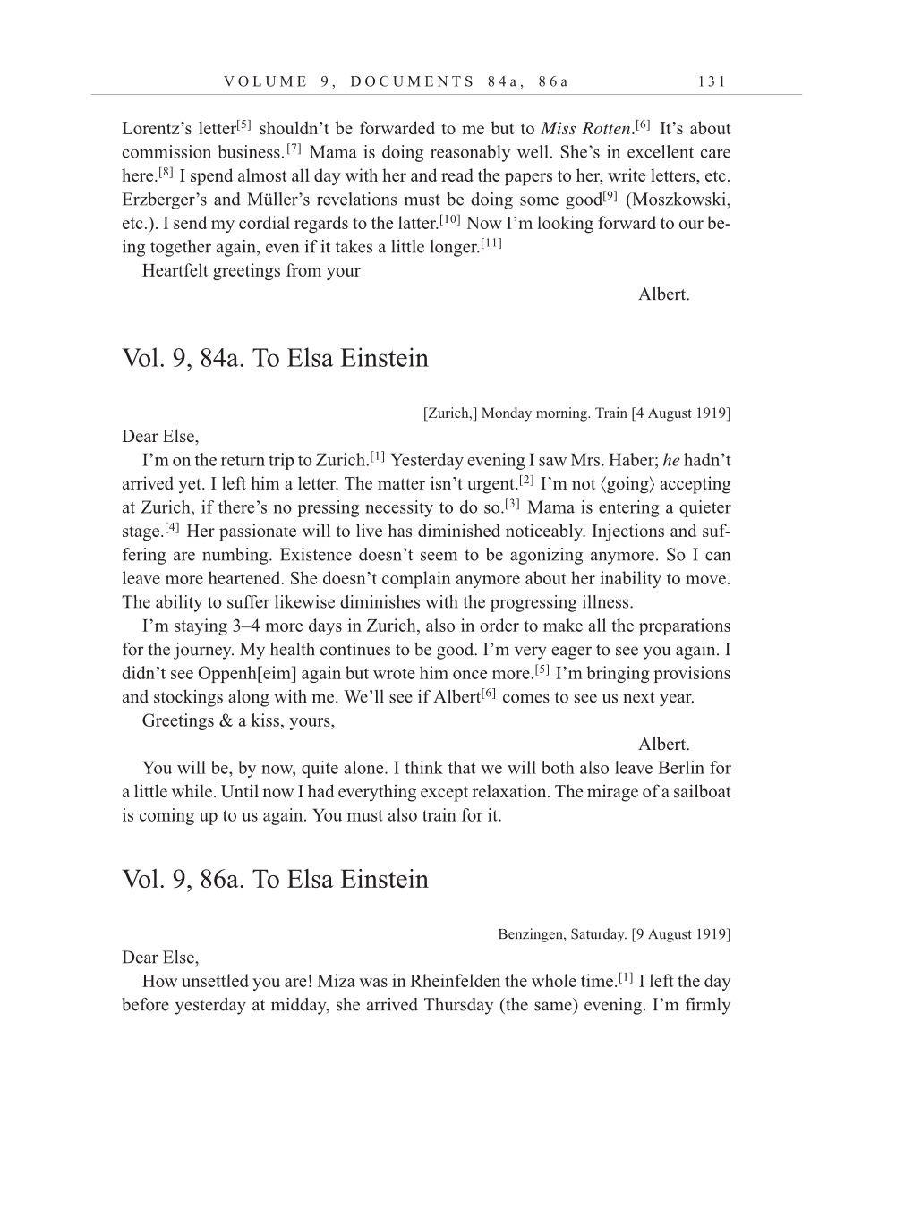 Volume 10: The Berlin Years: Correspondence, May-December 1920, and Supplementary Correspondence, 1909-1920 (English translation supplement) page 131