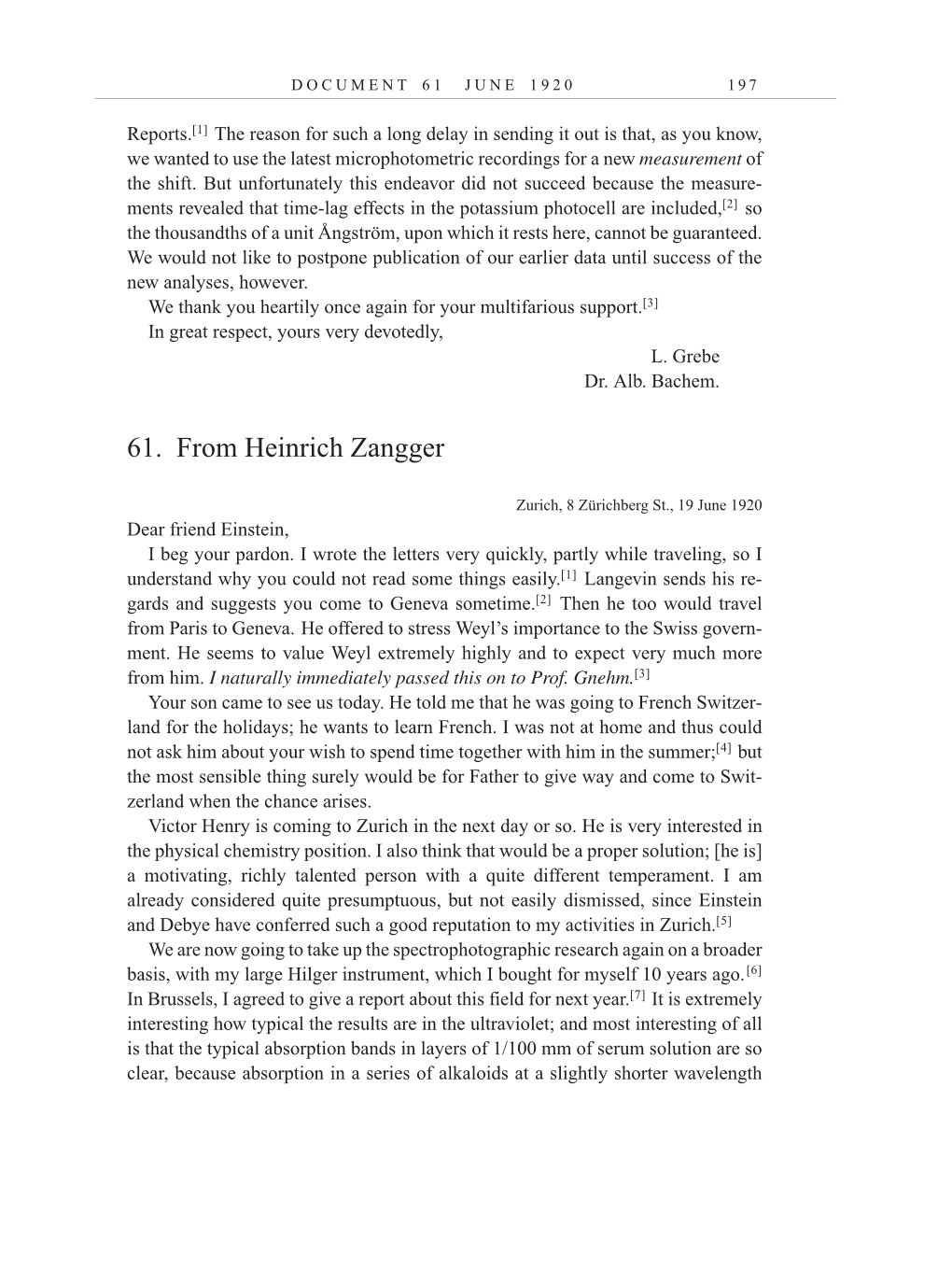 Volume 10: The Berlin Years: Correspondence, May-December 1920, and Supplementary Correspondence, 1909-1920 (English translation supplement) page 197