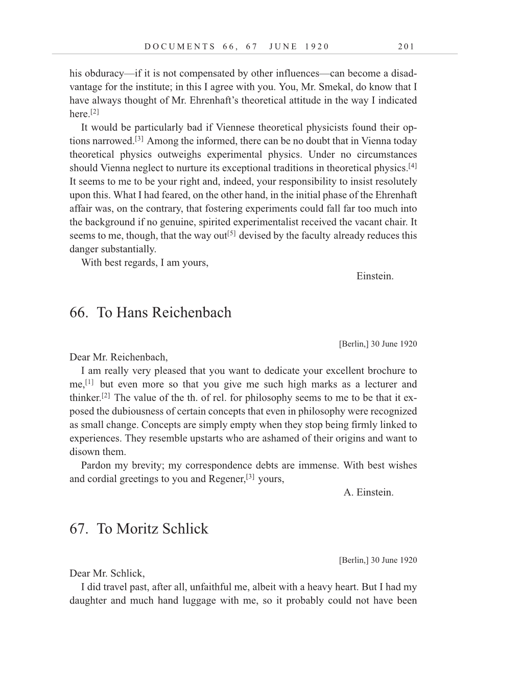 Volume 10: The Berlin Years: Correspondence, May-December 1920, and Supplementary Correspondence, 1909-1920 (English translation supplement) page 201