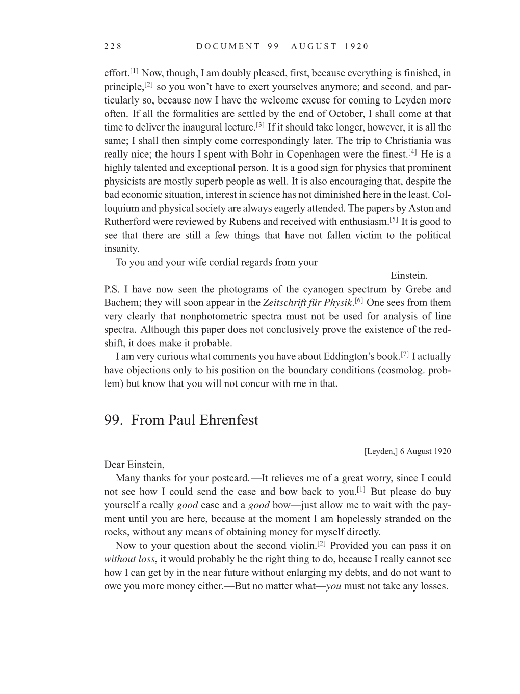 Volume 10: The Berlin Years: Correspondence, May-December 1920, and Supplementary Correspondence, 1909-1920 (English translation supplement) page 228