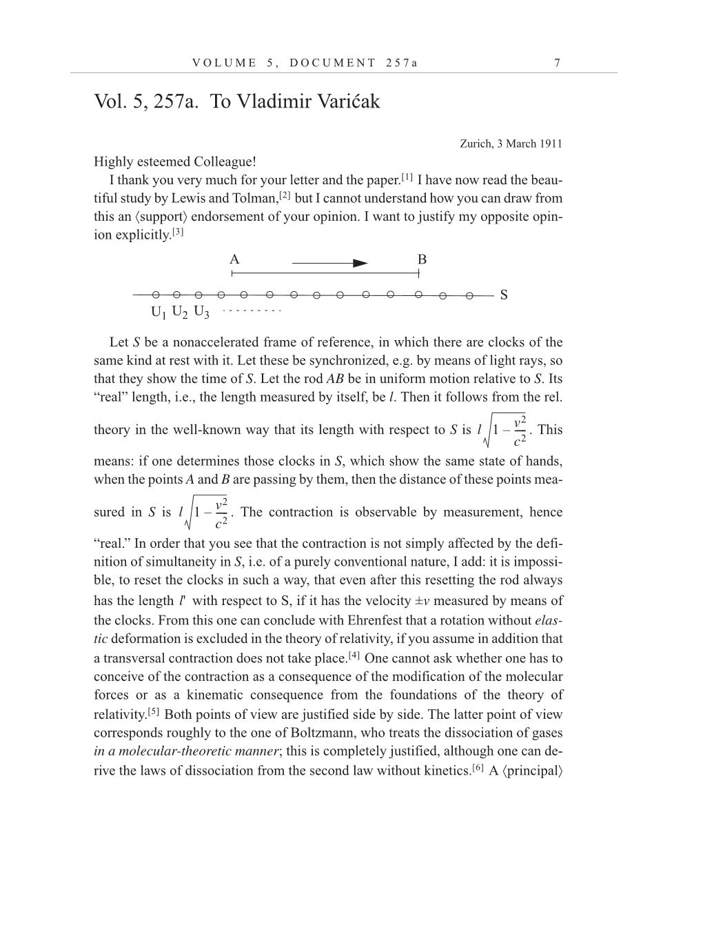 Volume 10: The Berlin Years: Correspondence, May-December 1920, and Supplementary Correspondence, 1909-1920 (English translation supplement) page 7