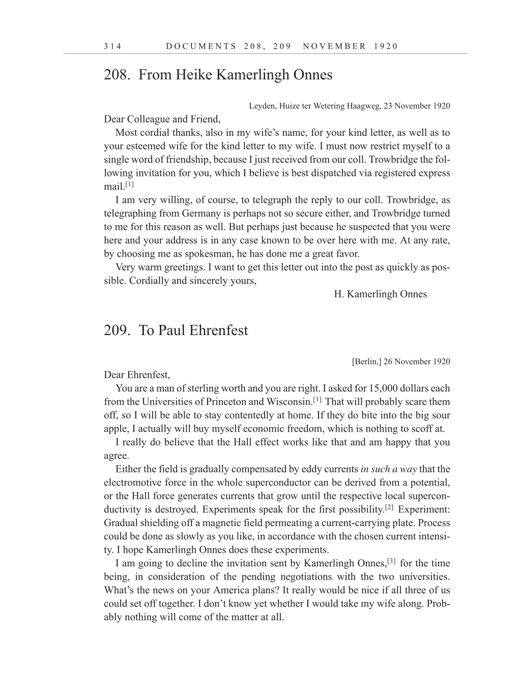 Volume 10: The Berlin Years: Correspondence, May-December 1920, and Supplementary Correspondence, 1909-1920 (English translation supplement) page 314