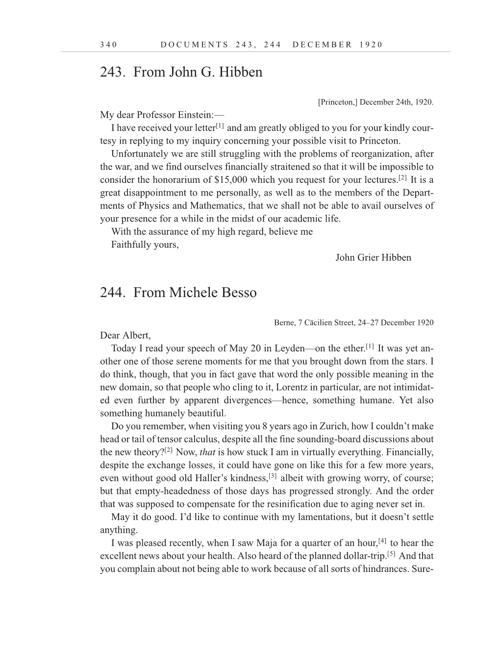 Volume 10: The Berlin Years: Correspondence, May-December 1920, and Supplementary Correspondence, 1909-1920 (English translation supplement) page 340