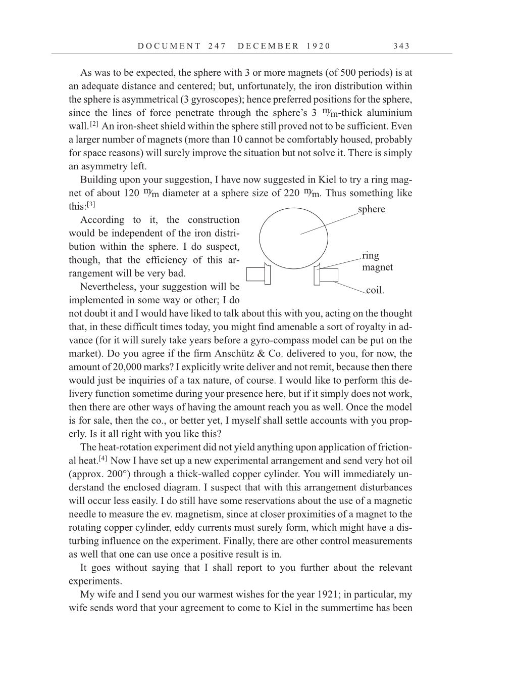 Volume 10: The Berlin Years: Correspondence, May-December 1920, and Supplementary Correspondence, 1909-1920 (English translation supplement) page 343