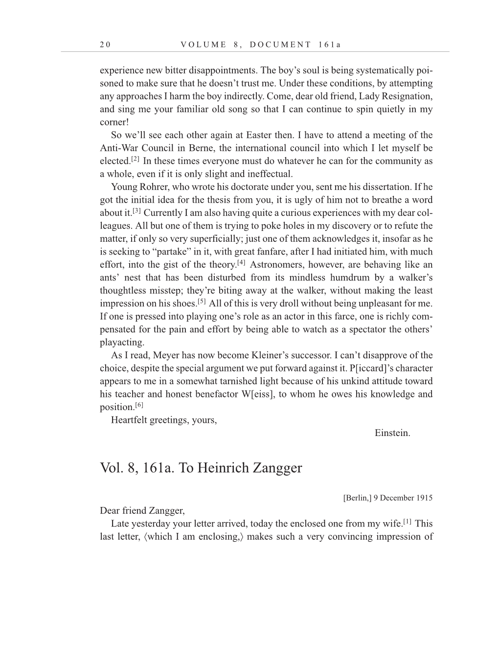 Volume 10: The Berlin Years: Correspondence, May-December 1920, and Supplementary Correspondence, 1909-1920 (English translation supplement) page 20