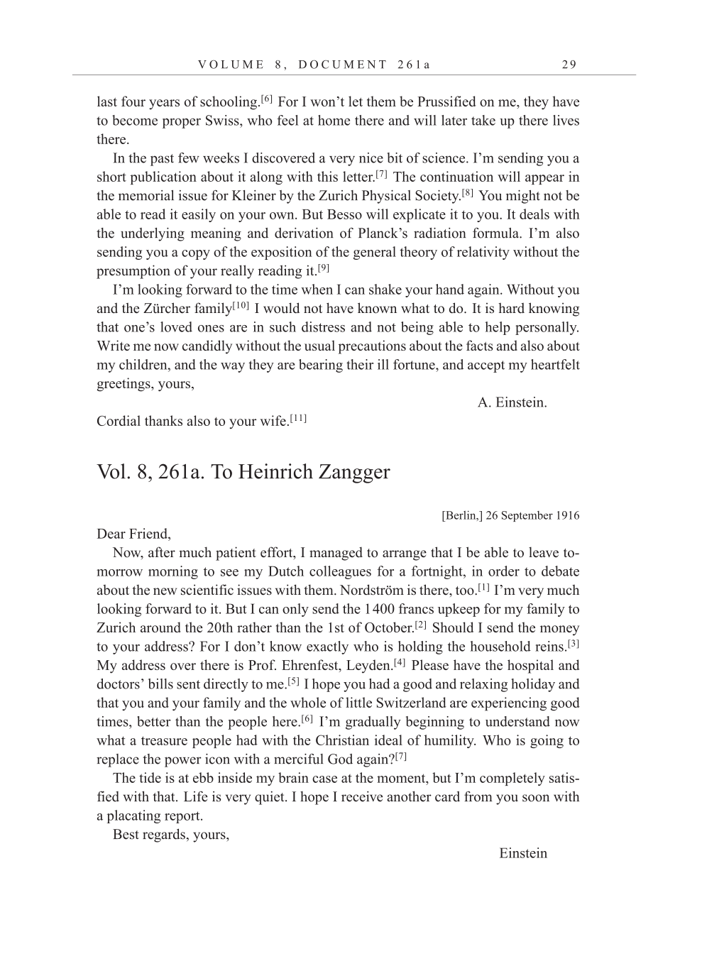 Volume 10: The Berlin Years: Correspondence, May-December 1920, and Supplementary Correspondence, 1909-1920 (English translation supplement) page 29