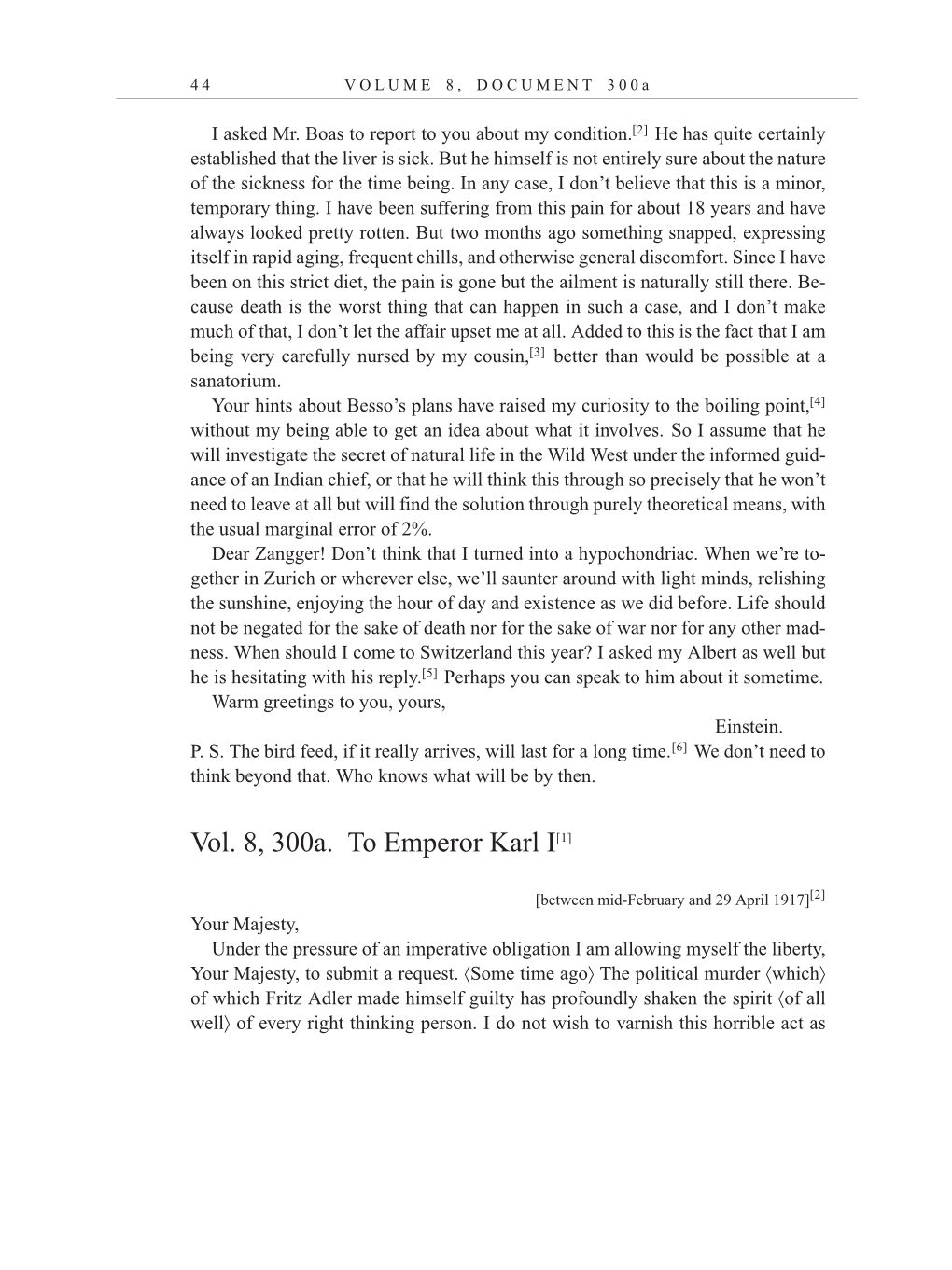 Volume 10: The Berlin Years: Correspondence, May-December 1920, and Supplementary Correspondence, 1909-1920 (English translation supplement) page 44