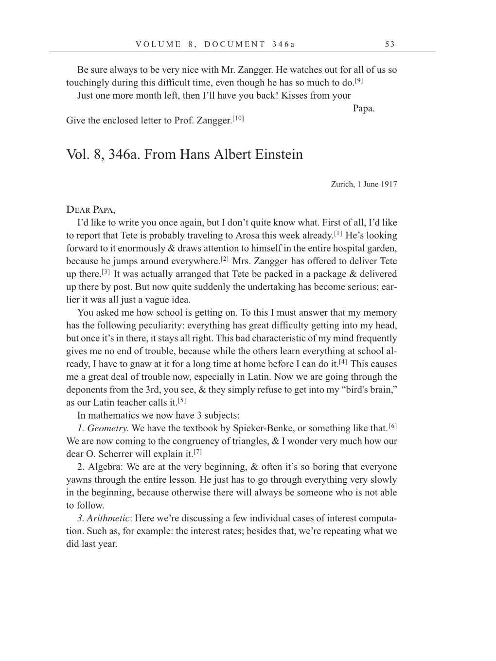 Volume 10: The Berlin Years: Correspondence, May-December 1920, and Supplementary Correspondence, 1909-1920 (English translation supplement) page 53