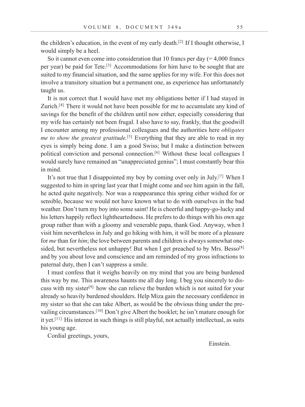 Volume 10: The Berlin Years: Correspondence, May-December 1920, and Supplementary Correspondence, 1909-1920 (English translation supplement) page 55