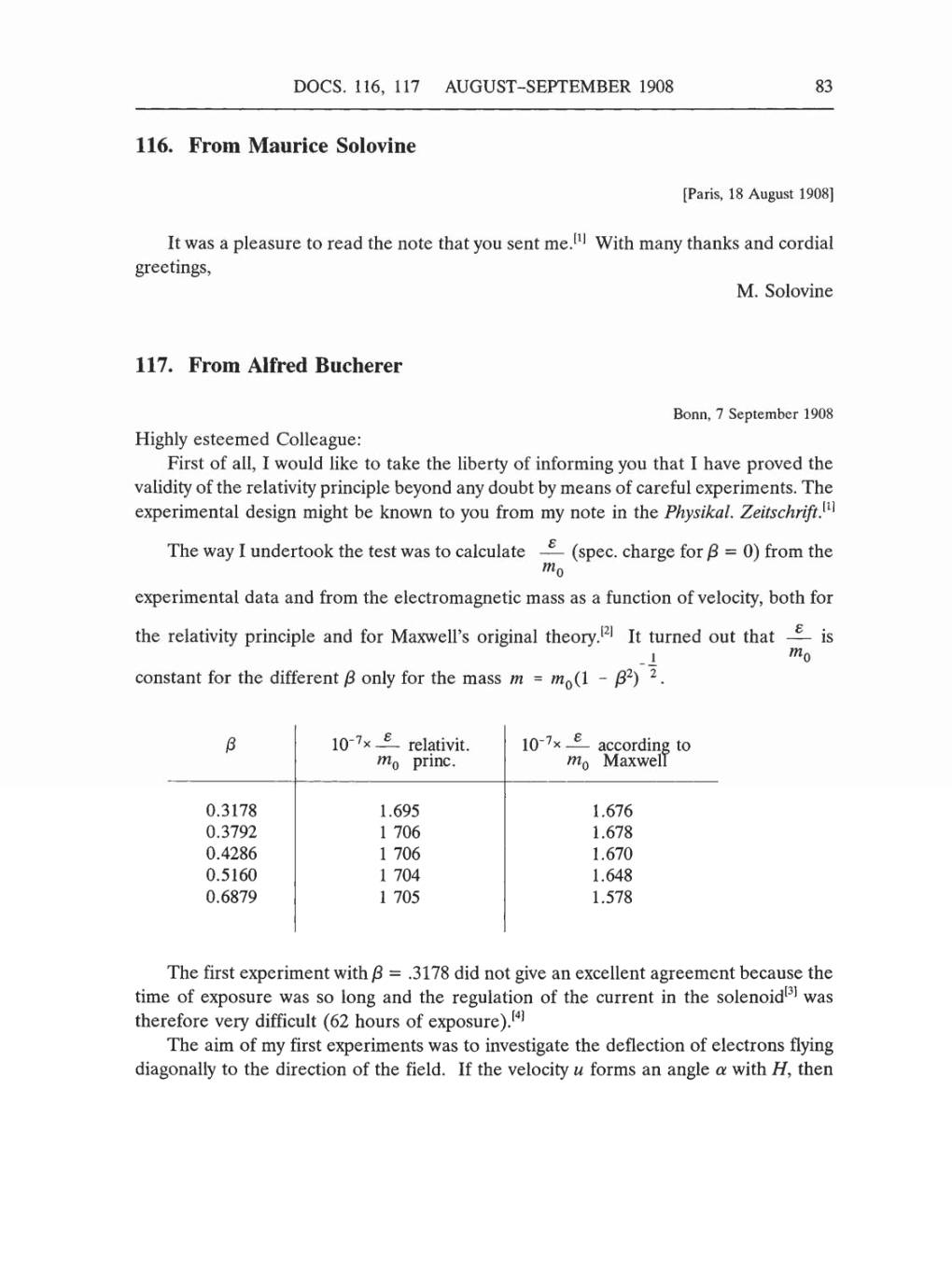 Volume 5: The Swiss Years: Correspondence, 1902-1914 (English translation supplement) page 83