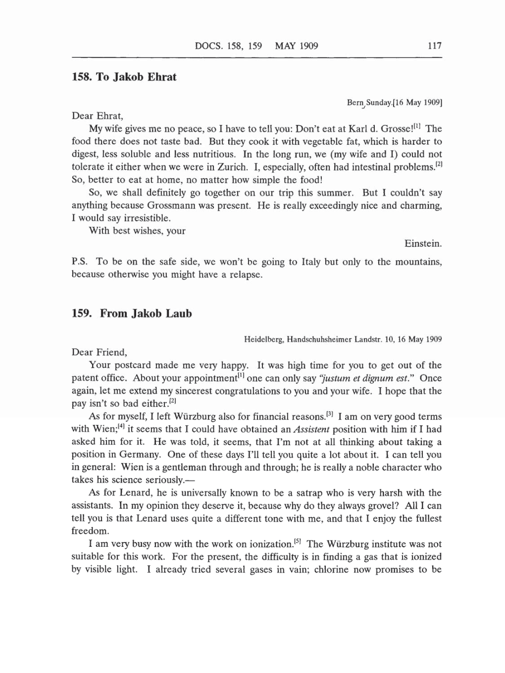 Volume 5: The Swiss Years: Correspondence, 1902-1914 (English translation supplement) page 117