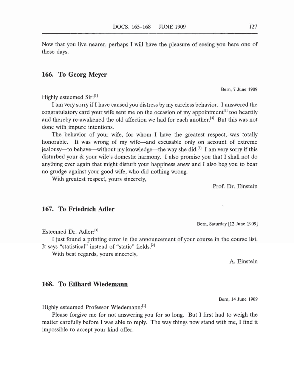 Volume 5: The Swiss Years: Correspondence, 1902-1914 (English translation supplement) page 127