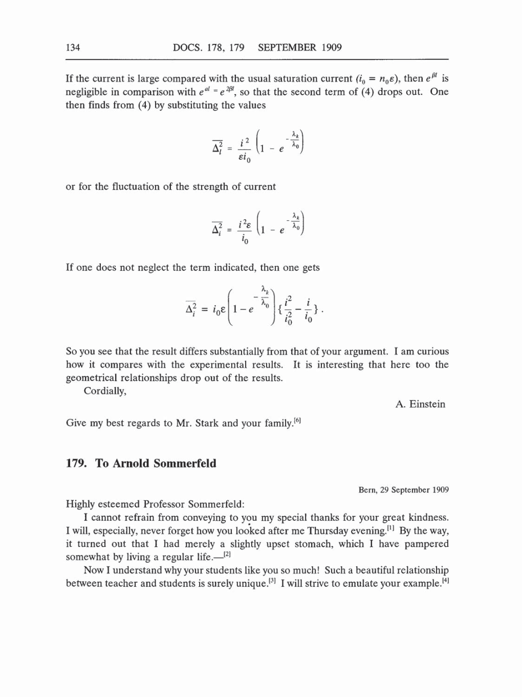 Volume 5: The Swiss Years: Correspondence, 1902-1914 (English translation supplement) page 134