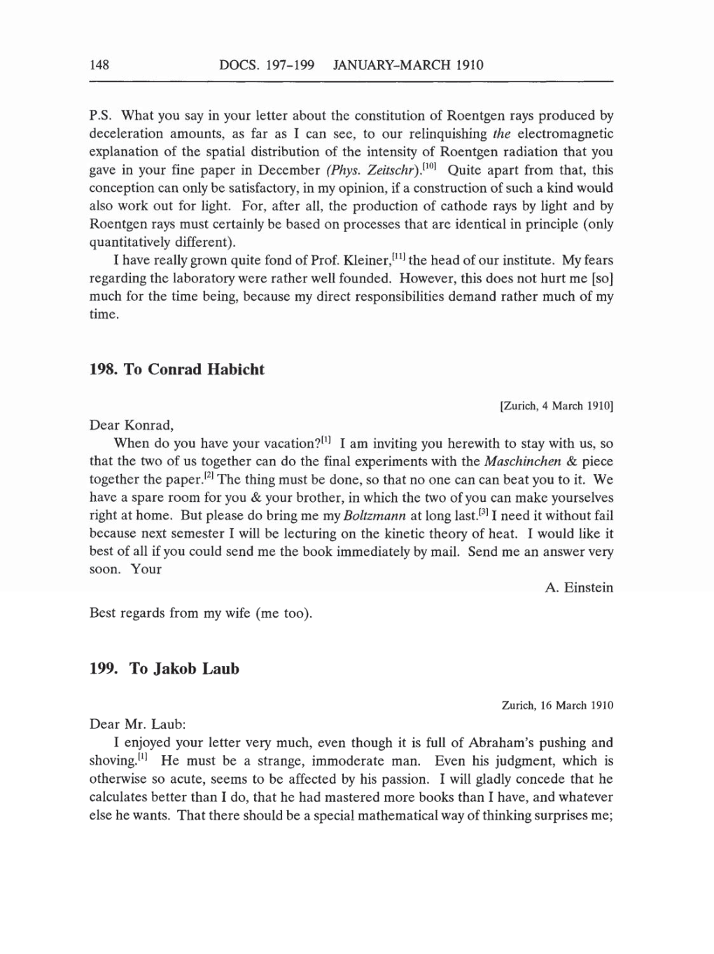 Volume 5: The Swiss Years: Correspondence, 1902-1914 (English translation supplement) page 148