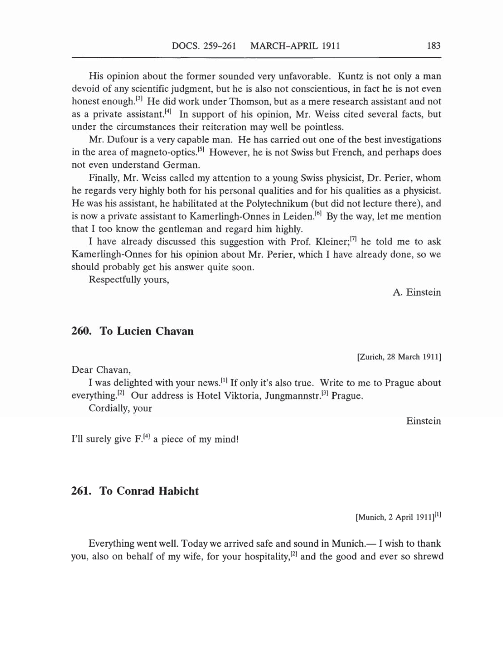 Volume 5: The Swiss Years: Correspondence, 1902-1914 (English translation supplement) page 183